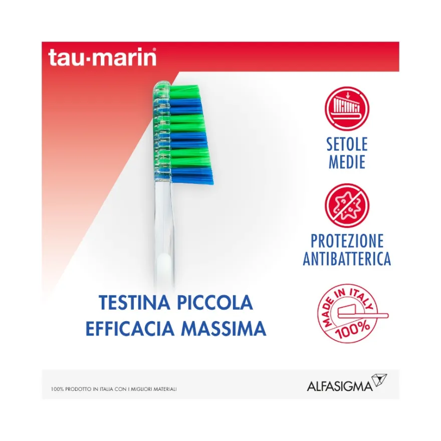 Taumarin Spazzolino Professional Setole Medie 27 Con Antibatterico