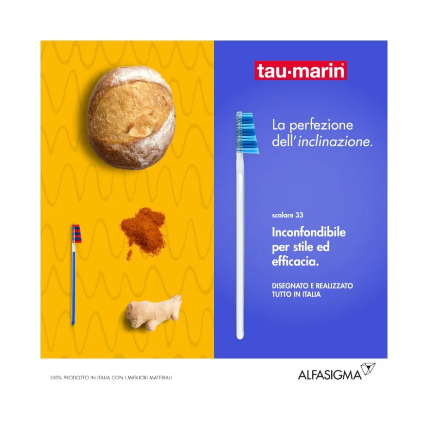 Taumarin Spazzolino Scalare 33 Morbido Con Antibatterico