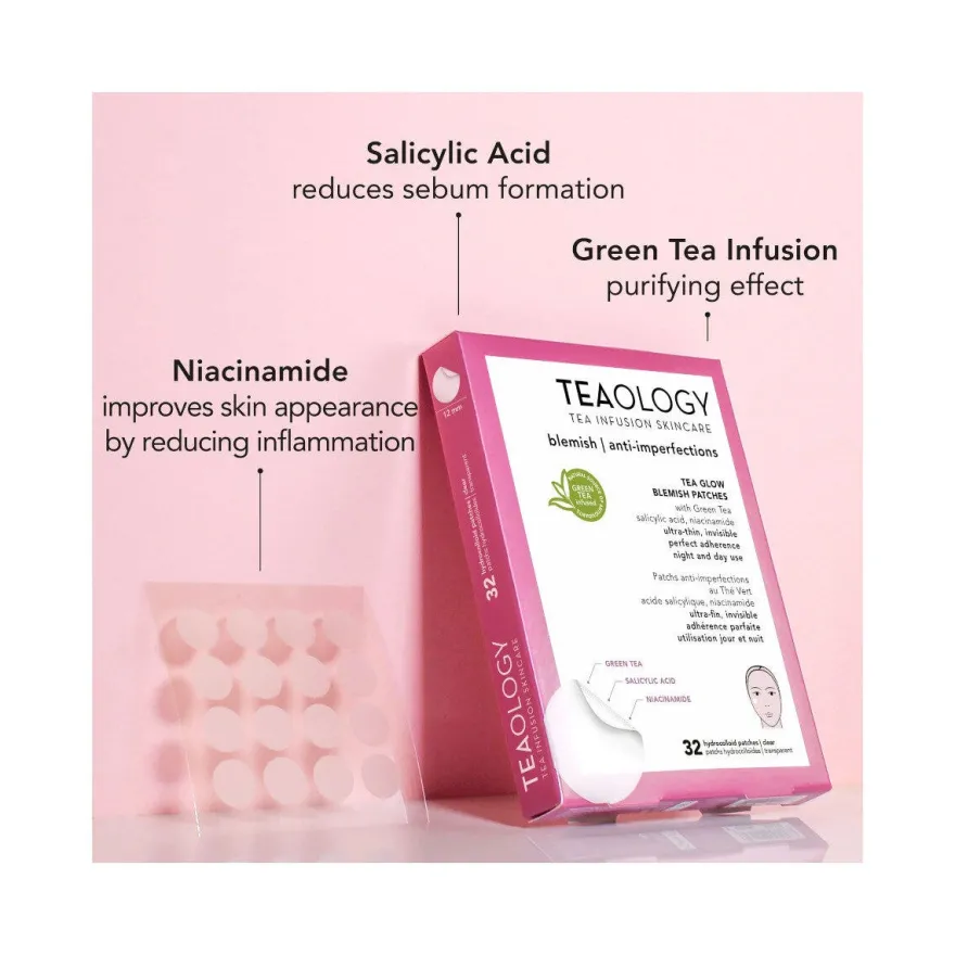 Teaology Tea Glow Patch Idrocolloidali Anti-Imperfezioni 32 Pezzi