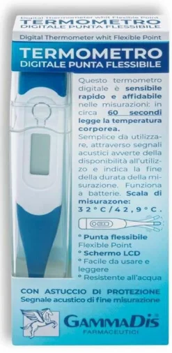 Termometro Digitale Punta Flessibile Con Custodia Protettiva