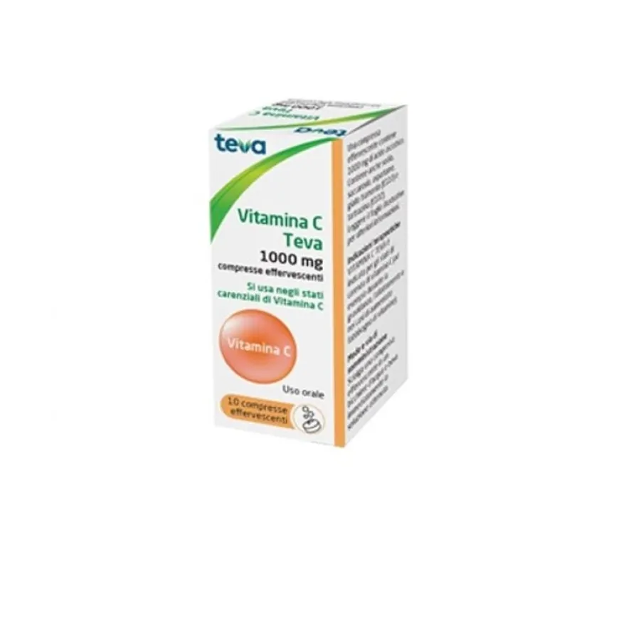 Teva Vitamina C 1000 mg 10 Compresse Effervescenti