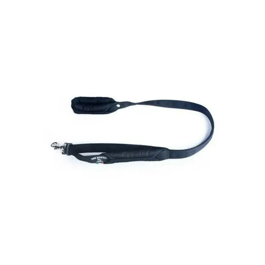 Tre Ponti Guinzaglio Doppio Manico 100cm Colore Nero