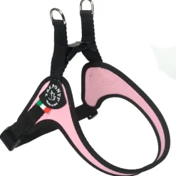 Tre Ponti Pettorina Easy Fit Con Sottopancia Regolabile Bordo Cannetè Rosa Per Cani 7/9kg Taglia 3,5