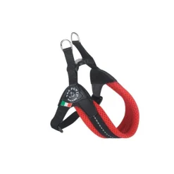 Tre Ponti Pettorina Easy Fit Con Sottopancia Regolabile In Rete Rosso Per Cani 4/5kg Taglia 2