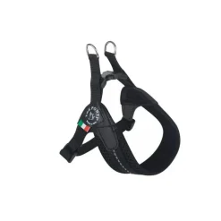 Tre Ponti Pettorina Easy Fit Con Sottopancia Regolabile In Rete Nero Per Cani 4/5kg Taglia 2