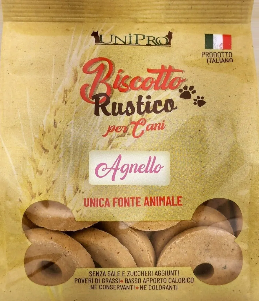 Unipro Biscotto Rustico Agnello Alimento Complementare Per Cani 300g