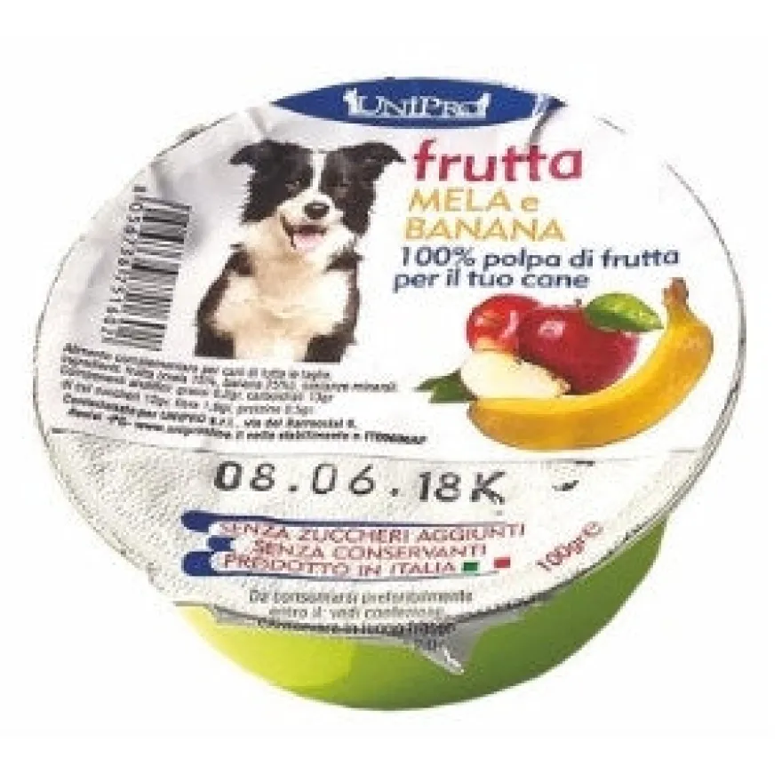 Unipro Frutta Mela/Banana Alimento Complementare Per Cani 100g