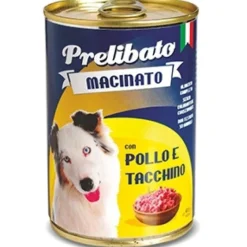Unipro Prelibato Macinato Pollo e Tacchino Cibo Umido Per Cani Adulti 400g