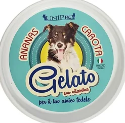 Unipro Preparato Per Gelato Ananas/Carota Alimento Complementare Per Cani 60g