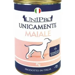 Unipro Unicamente Maiale Cibo Umido Cani Adulti Barattolo 400g