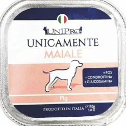 Unipro Unicamente Maiale Cibo Umido Cani Adulti Vaschetta 150g