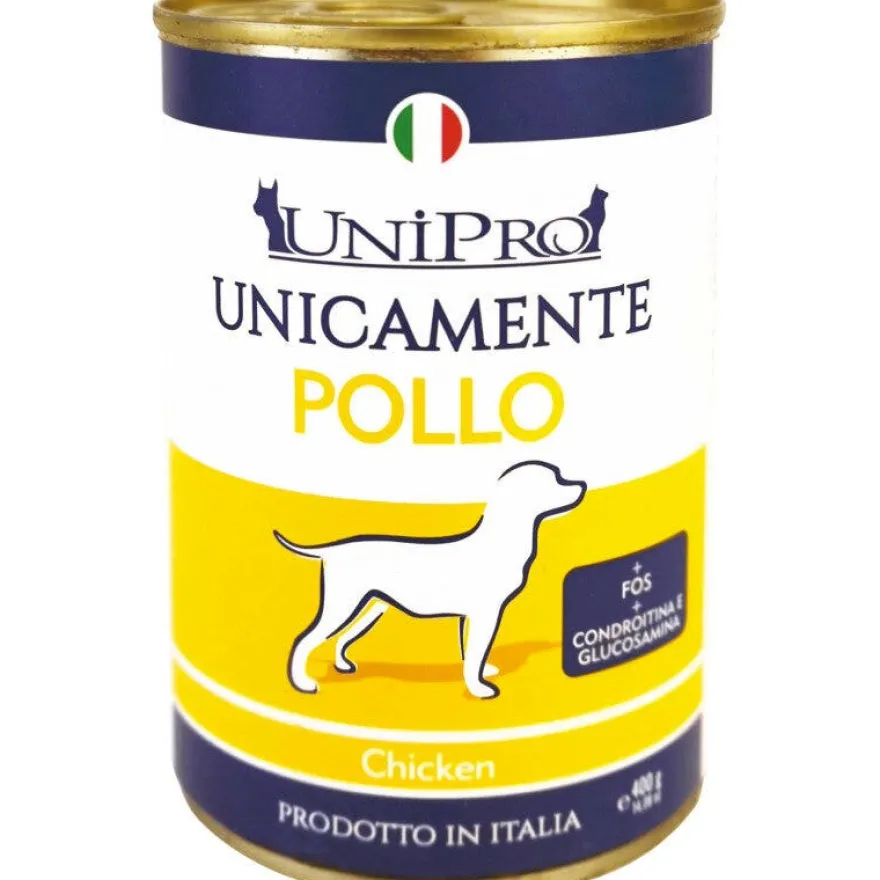 Unipro Unicamente Pollo Cibo Umido Cani Adulti Barattolo 400g