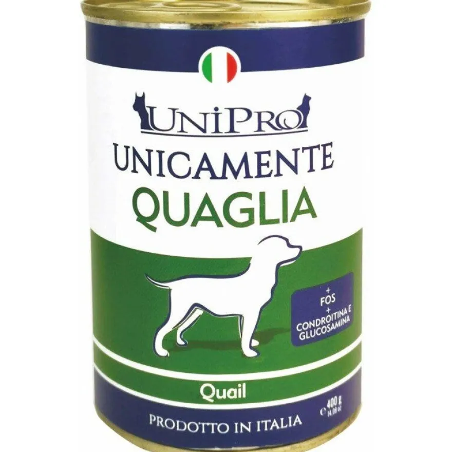 Unipro Unicamente Quaglia Cibo Umido Cani Adulti Barattolo 400g