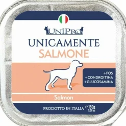Unipro Unicamente Salmone Cibo Umido Cani Adulti Vaschetta 150g