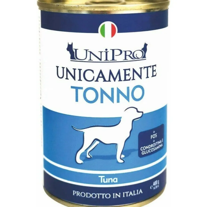Unipro Unicamente Tonno Cibo Umido Cani Adulti Barattolo 400g