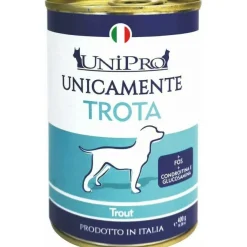 Unipro Unicamente Trota Cibo Umido Cani Adulti Barattolo 400g