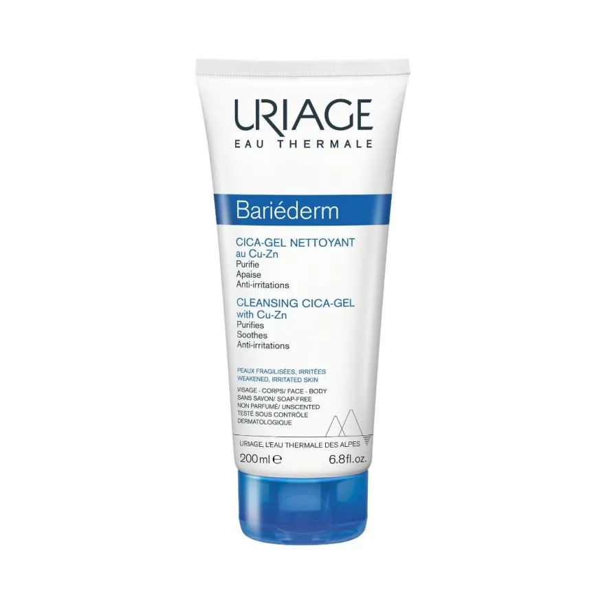 Uriage Bariederm Cica Gel Detergente Viso Corpo 200ml