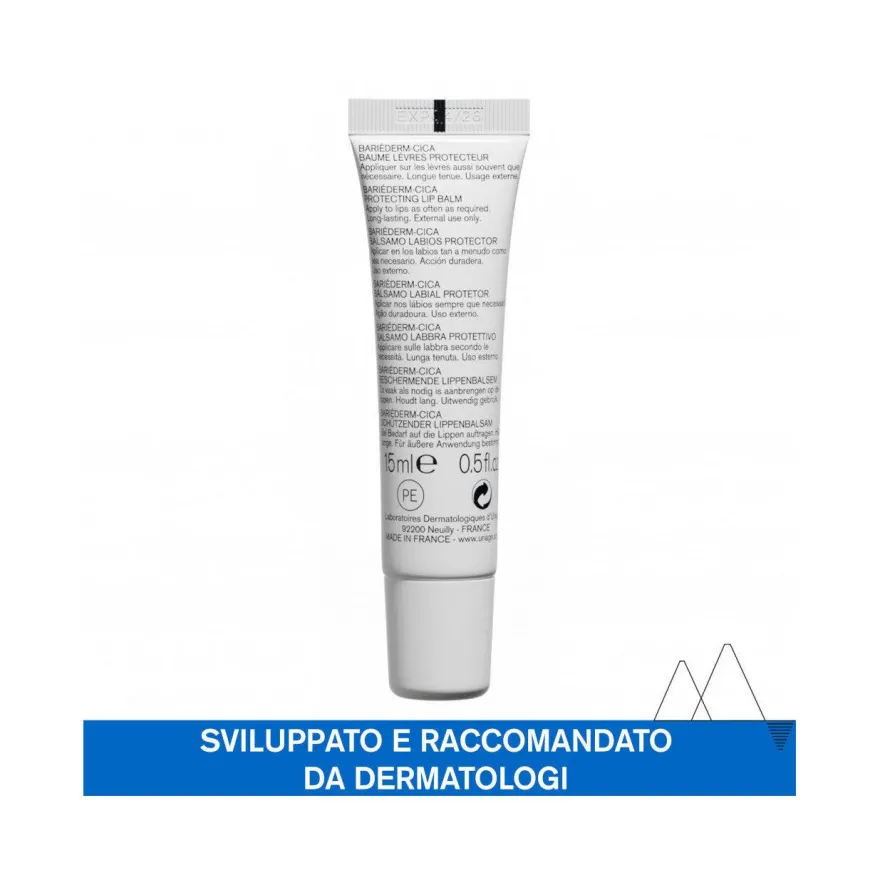 Uriage Bariederm Cica-Levres Crema Labbra Protettiva 15ml