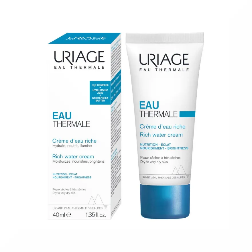 Uriage Eau Thermale Crema Ricca All'Acqua 40ml