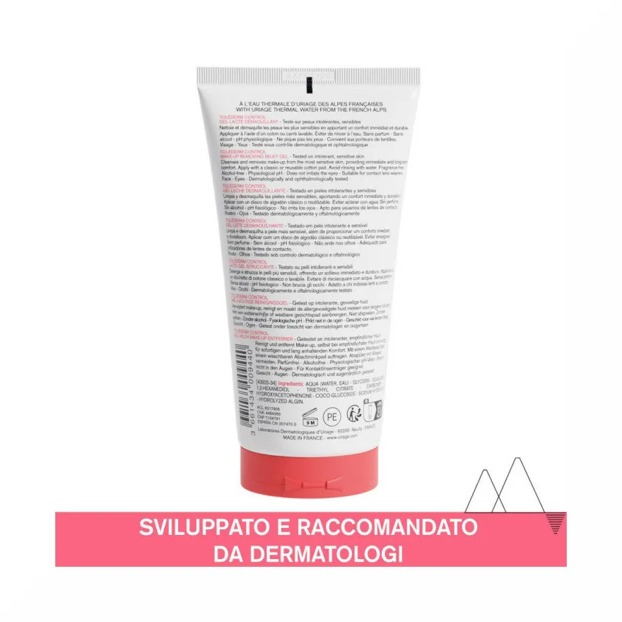 Uriage Tolederm Control Gel Latte Struccante Pelli Sensibili 150ml