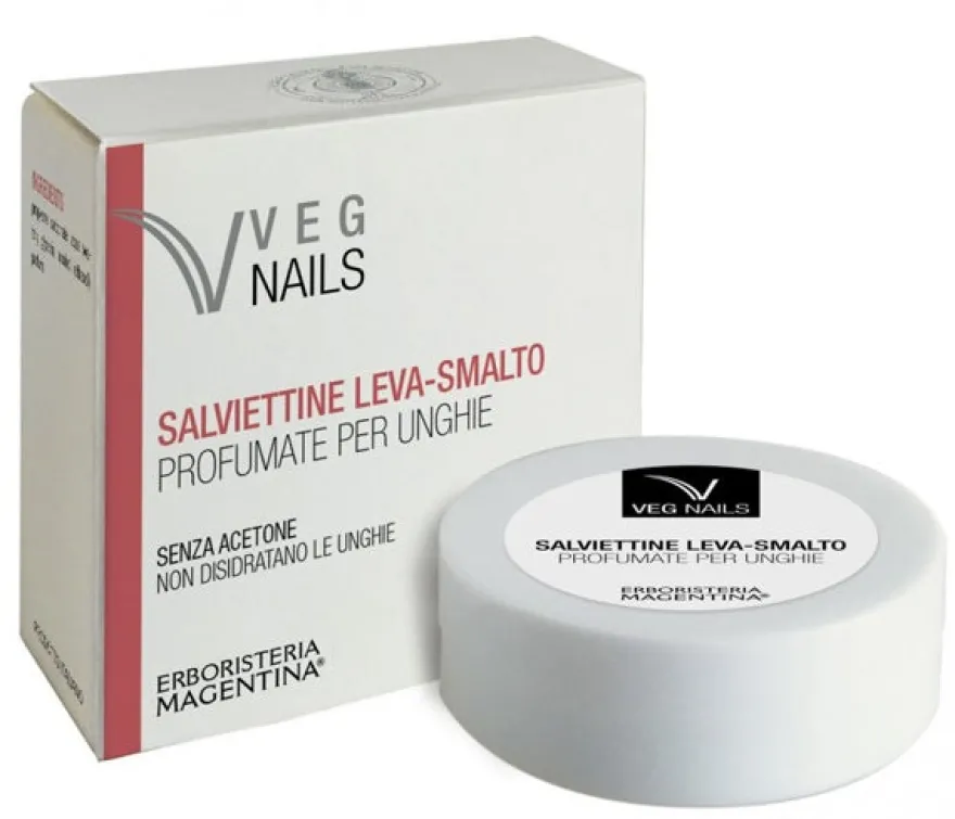 Veg Nails Salviettine Leva Smalto Profumate Per Unghie 15 Pezzi