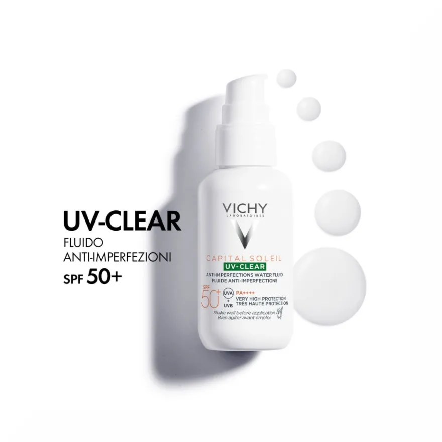 Vichy Capital Soleil UV-Clear Fluido Anti-Imperfezioni SPF50+