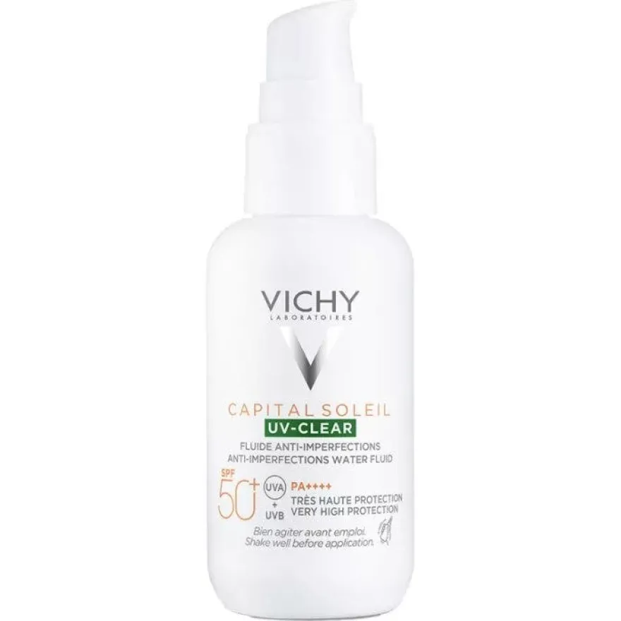 Vichy Capital Soleil UV-Clear Fluido Anti-Imperfezioni SPF50+