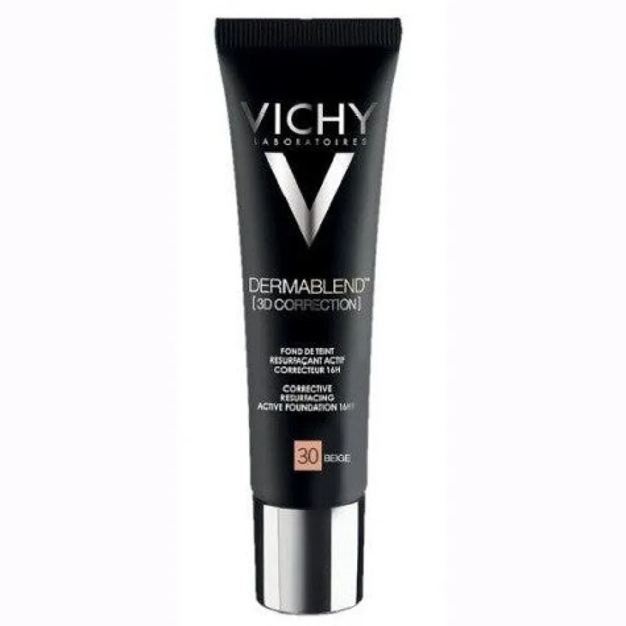 Vichy Dermablend 3D Fondotinta Coprente Per Pelle Grassa Con Imperfezioni Tonalità 30 30ml