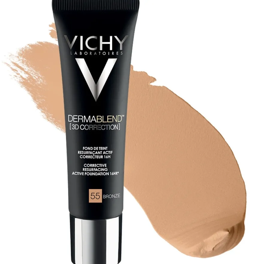 Vichy Dermablend 3D Fondotinta Coprente Per Pelle Grassa Con Imperfezioni Tonalità 55 30ml