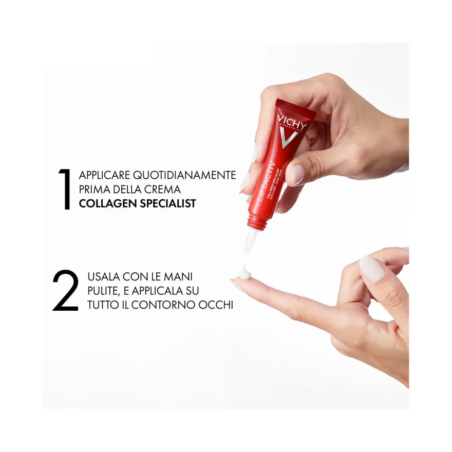 Vichy Liftactiv Collagen Specialist Contorno Occhi con Peptidi Pro-Collagene 15 ml