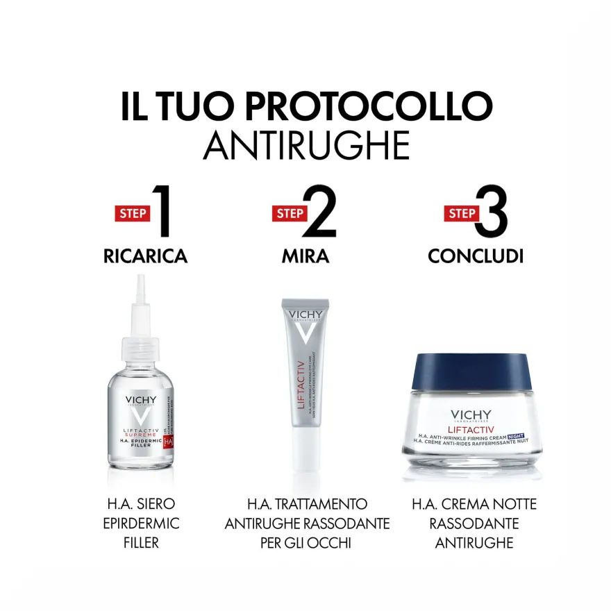 Vichy Liftactiv H.A. Crema Notte Rassodante Anti-rughe 50 ml