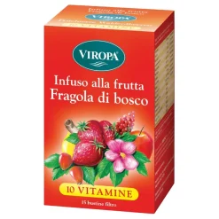 Viropa 10 Vitamine Infuso Alla Frutta Fragola Di Bosco 15 Bustine