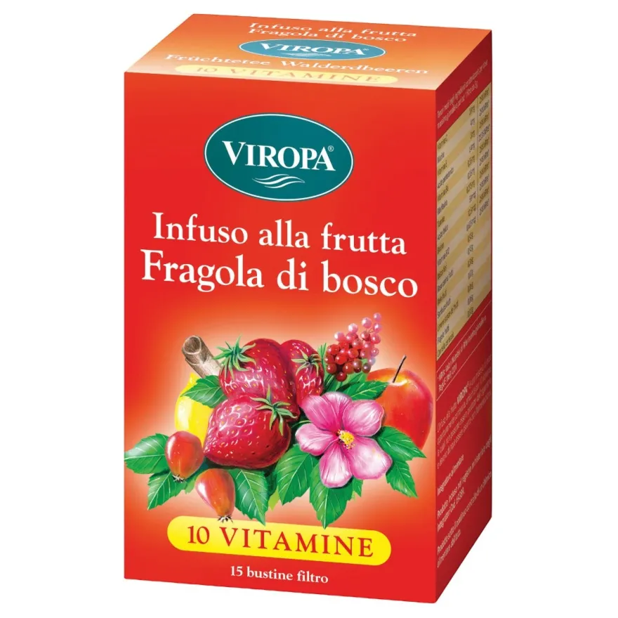 Viropa 10 Vitamine Infuso Alla Frutta Fragola Di Bosco 15 Bustine