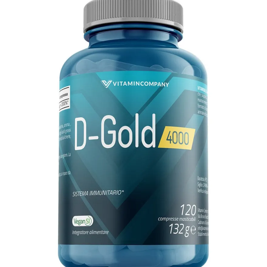 Vitamincompany Vitamina D Gold 4000 UI Arancia 120 Compresse