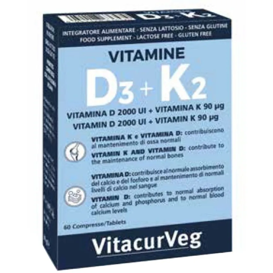Vitamine D3+K2 60 Compresse