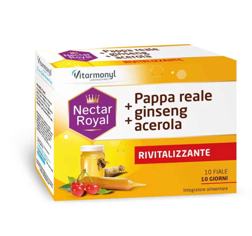 Vitarmonyl Pappa Reale + Ginseng + Acerola 10 Fiale