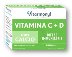 Vitarmonyl Vitamina C+D 24 Compresse Masticabili