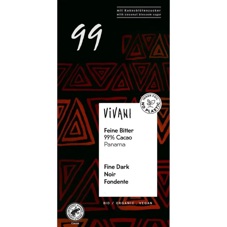Viviani Cioccolato Fondente 99% 80g