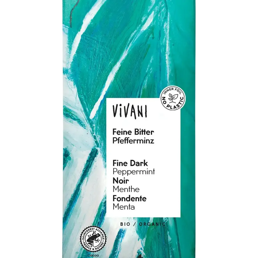 Viviani Cioccolato Fondente Menta Piperita Amara 100g