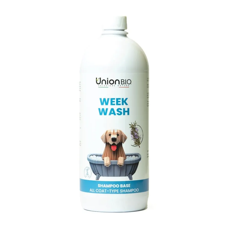 Week Wash Shampoo Base Delicato Per Cani 1 Litro