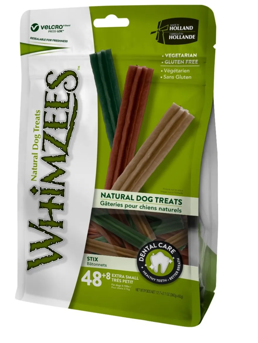 Whimzees Bastoncini Naturali Taglia XS 56 Pezzi