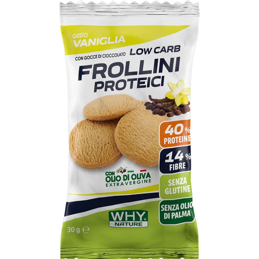 Why Nature Frollini Proteici Vaniglia Gocce Cioccolato 30g