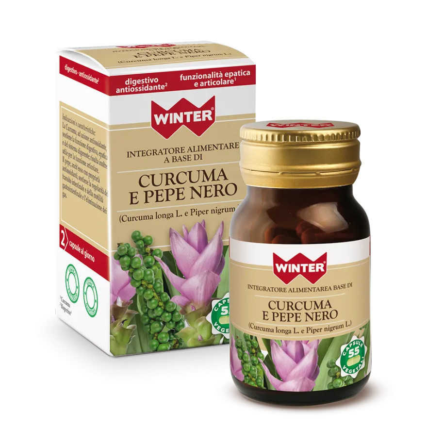 Winter Curcuma E Pepe Nero 55 Capsule Vegetali