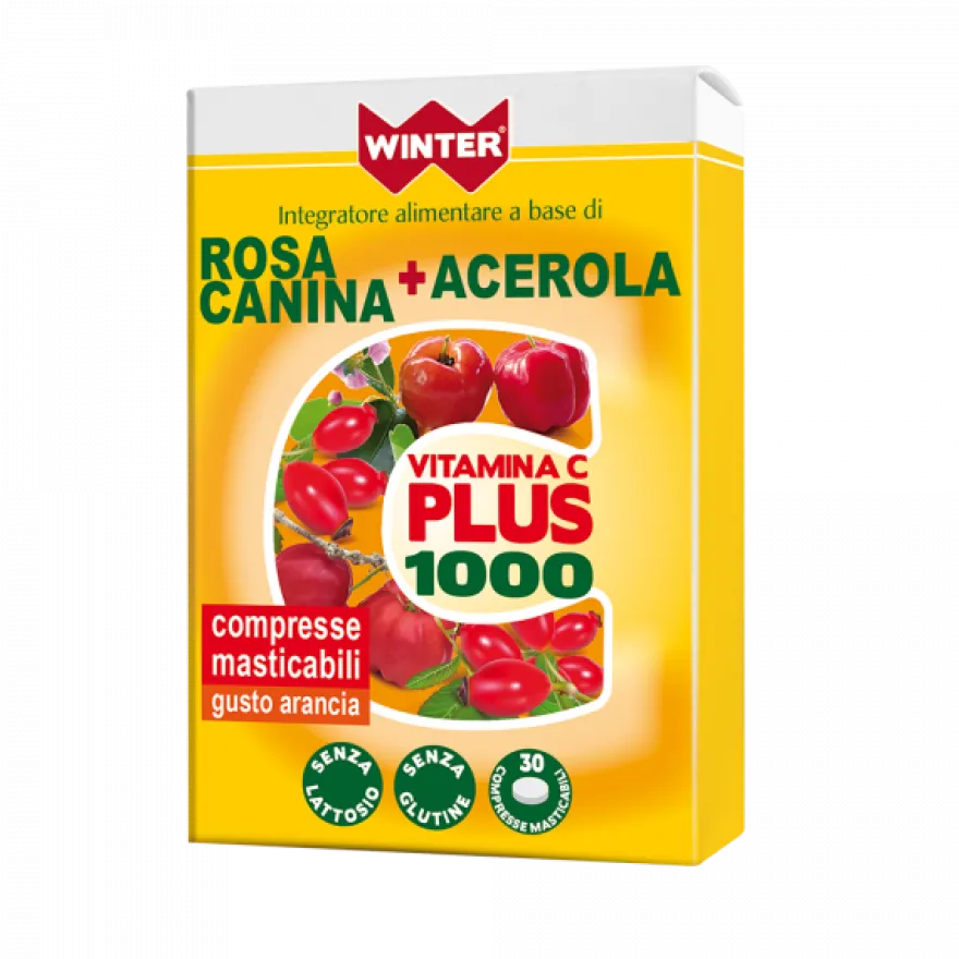 Winter Vitamina C Plus 1000 Rosa Canina/Acerola 30 Compresse Masticabili