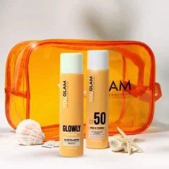 Youglam Kit Solare Sun Protection 50 Viso/Corpo 100ml + Doposole Glowly 100ml + Beauty Case