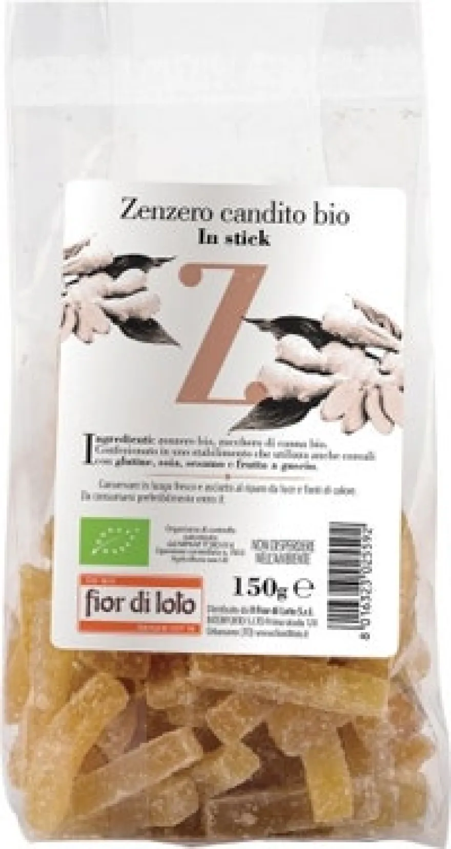 ZENZERO CANDITO STICK BIO 150G