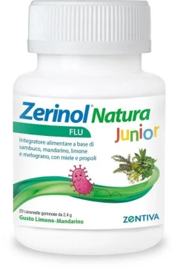 Zerinol Natura Flu Junior 20 Caramelle