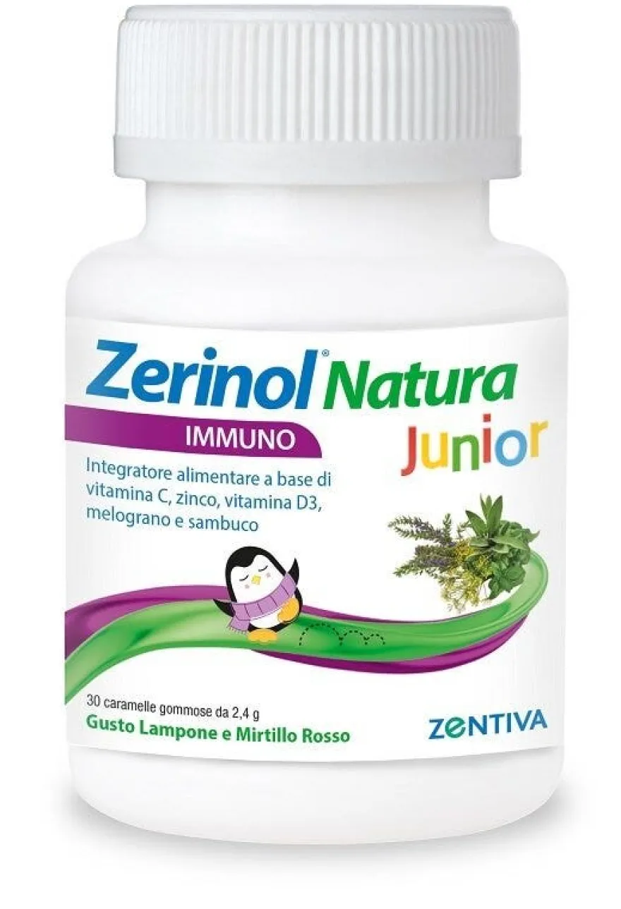 Zerinol Natura Immuno Junior 30 Caramelle